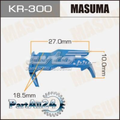 Клипса (пистон) крепления молдинга двери Masuma KR300