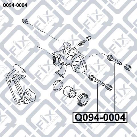 Направляющая суппорта заднего Q-fix Q0940004 цена, от 4.72 USD
