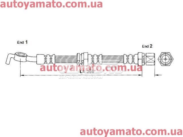 Купить FT0192 K&K Шланг тормозной задний левый