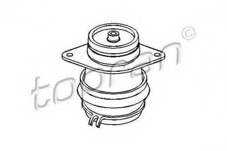Soporte, motor, trasero, derecho 103453 HANS PRIES