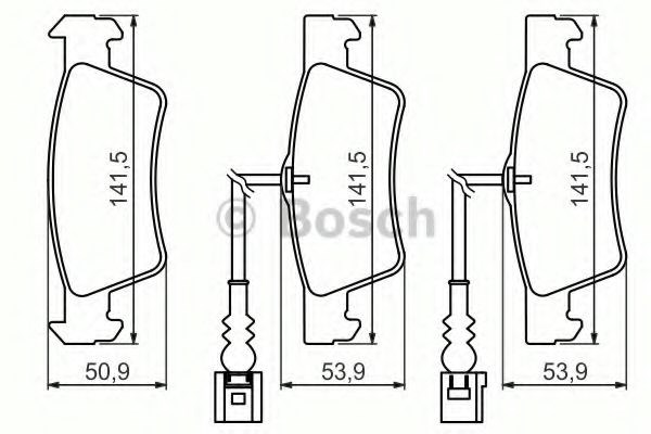 Задние дисковые колодки Bosch 986494219