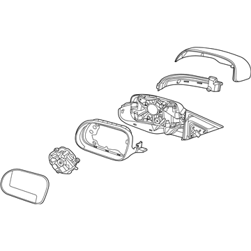 87610K0460 Hyundai/Kia Левое боковое зеркало