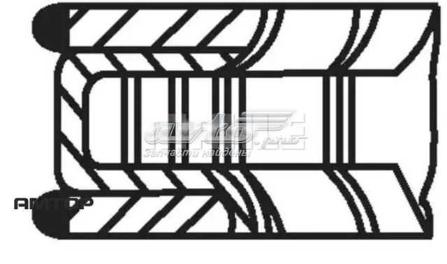 50442N0 Mahle Original Поршневые кольца на 1 цилиндр, STD