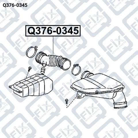 Патрубок воздушный, выход воздушного фильтра Q-fix Q3760345 цена, от 20.87 USD
