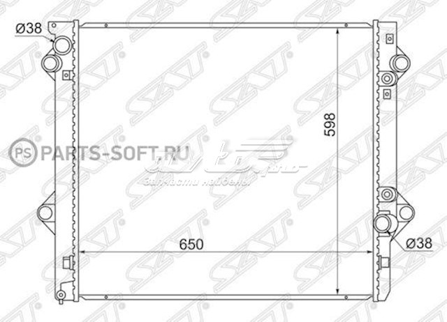 Купить 1640067213 Toyota Радиатор водяной