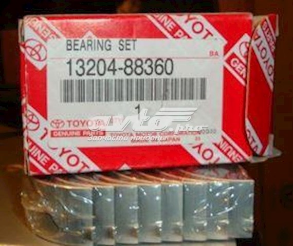 1320488360 Toyota folhas inseridas de cambota de biela, kit, 1ª reparação ( + 0,25)