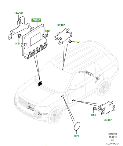 LR061886 Land Rover 