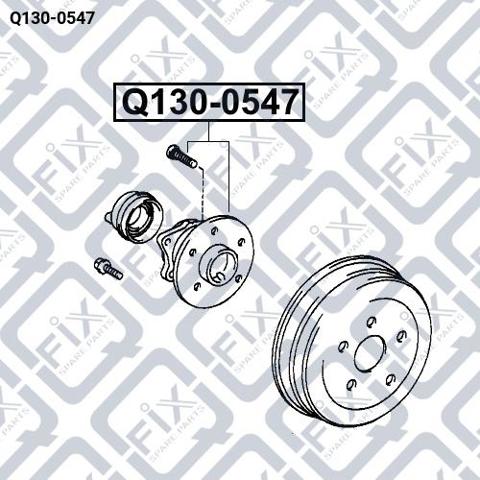 Q1300547 Q-fix Ступица задняя