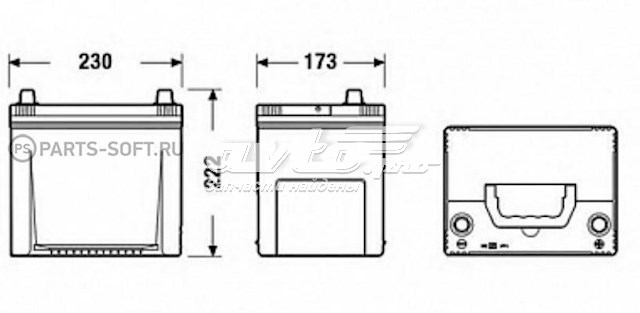 Купить Аккумулятор Tudor 65 А/ч (TA654)