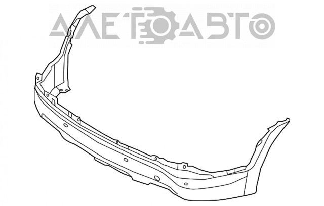 Купить 866124Z100 Hyundai/Kia Нижняя часть заднего бампера