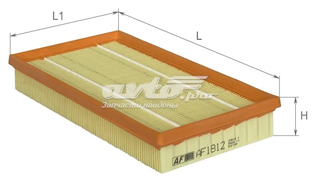 Элемент воздушного фильтра Alpha Filter AF1812 цена, от 3.58 USD