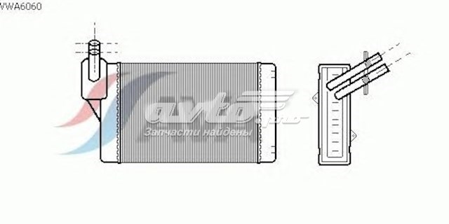 Радиатор печки (отопителя) AVA VWA6060
