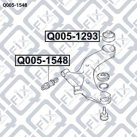 Сайлентблок передней подвески Q-fix Q0051548 цена, от 4.43 USD