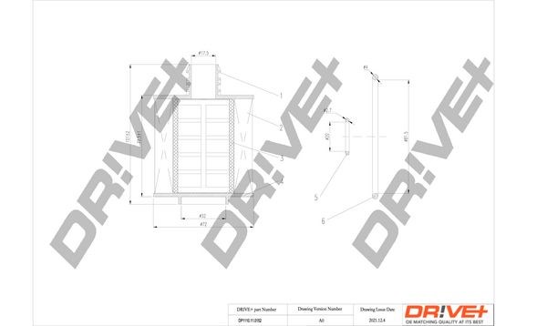 Масляный фильтр DP1110110152 Dr!ve+