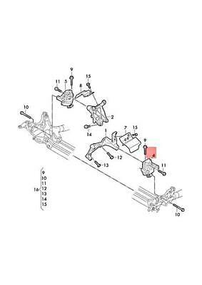 Coxim (suporte) esquerdo de motor para Audi A7 (4KA)