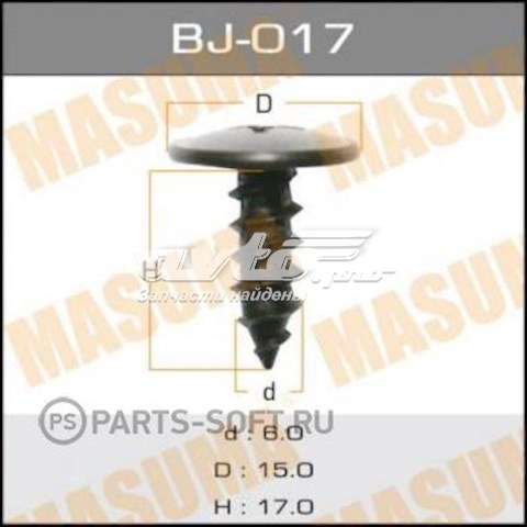Болт (гайка) крепежа Masuma BJ017 цена, от 1.05 USD