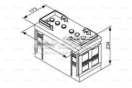 0 092 T30 361 Bosch bateria recarregável (pilha)