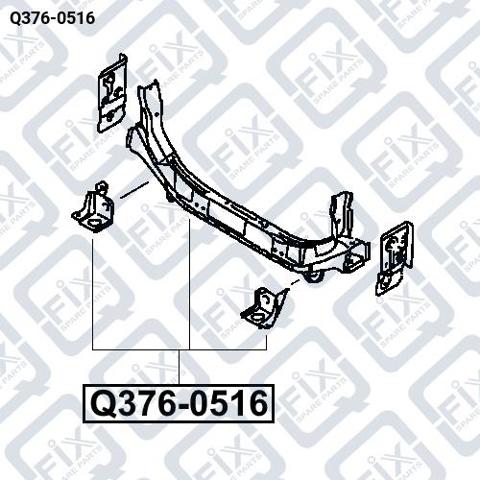 Підсилювач бампера Q3760516 Q-FIX