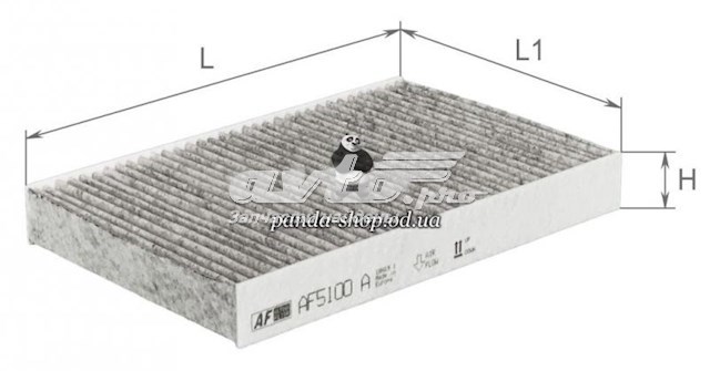 Купить AF5100A Alpha Filter Фильтр салона угольный