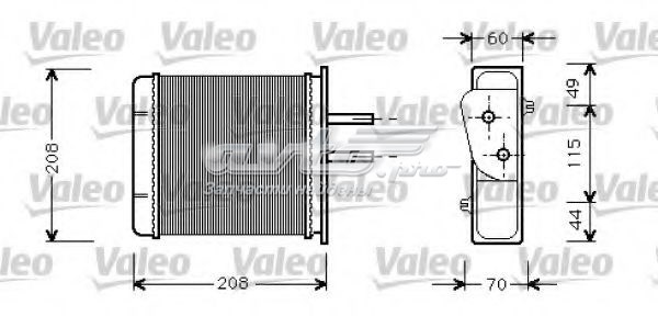 Радиатор печки (отопителя) VALEO 812145