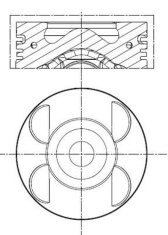 Купить 001PI00105000 Mahle Original Поршень на 1 цилиндр