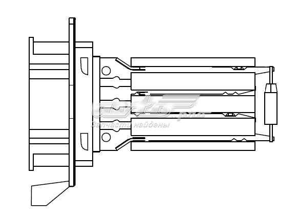 Резистор (сопротивление) вентилятора печки (отопителя салона) LUZAR LFR0997