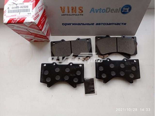 Sapatas do freio dianteiras de disco Toyota 04465AZ220 preço, a partir de 76,28 USD