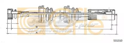 Трос привода спидометра S31310 Cofle