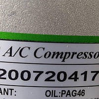 8200720417 RENAULT Compresor de aire acondicionado original y equivalente