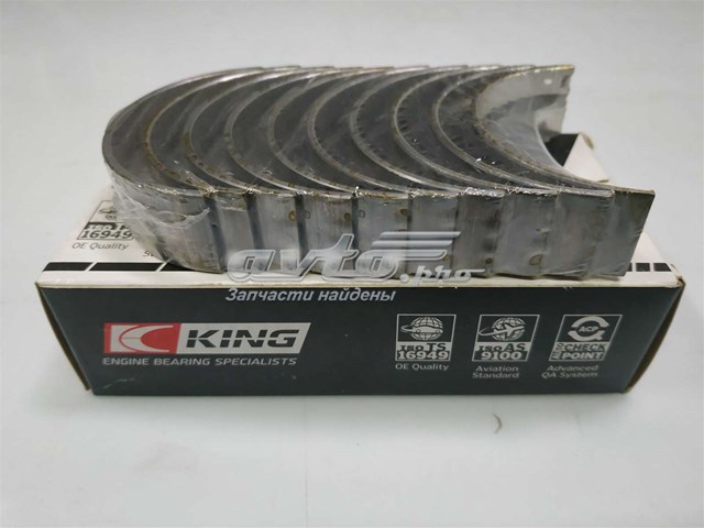 Вкладыши коленвала коренные, комплект, 1-й ремонт (+0,25) MB5412SI010 King