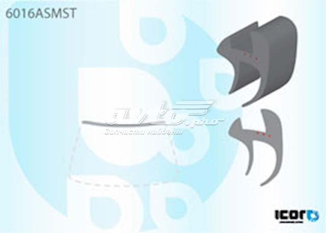 Молдинг лобового стекла верхний Icor GS5003P133X цена, от 8.70 USD