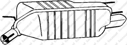 Глушник вихлопних газів кінцевий 185403 BOSAL