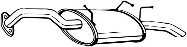 Silencioso trasero 145099 BOSAL