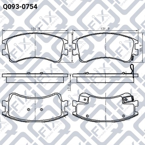 Колодки Q-fix Q0930754 цена, от 18.47 USD