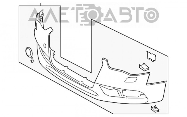 Передний бампер AL0300631221 China