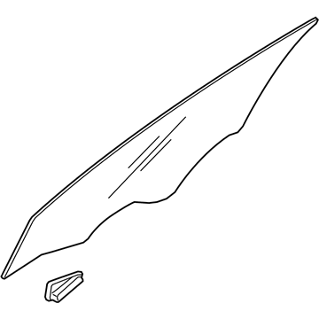 Стекло двери передней правой GS3245D302 XYG