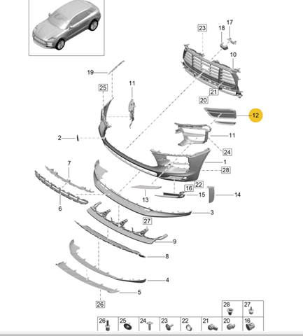 95B121334C1E0 Porsche 