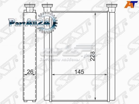 Радиатор печки (отопителя) SAT STTY383950 цена, от 63.70 USD