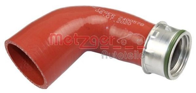 Шланг/патрубок інтеркуллера, верхній лівий 2400578 METZGER