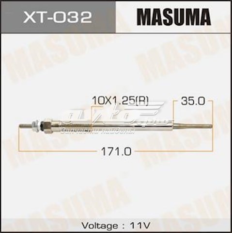 Свечи накаливания MASUMA XT032