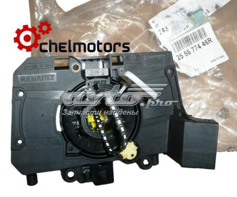 255677446R Renault (RVI) anel airbag de contato, cabo plano do volante