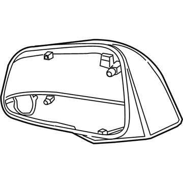 Накладка левого бокового зеркала General Motors 95330568 цена, от 12.70 USD
