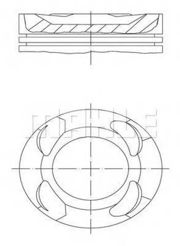 Поршень без колец TOYOTA 1310174130