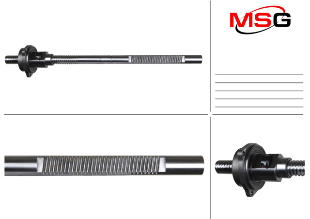 Вал (шток) рулевой рейки MS GROUP AU404NL00C