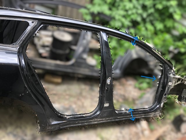 Pilar, carrocería, delantera derecha 6113105050 TOYOTA