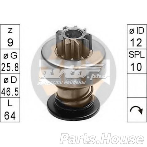 Купить ZN0108 ZEN Бендикс стартера