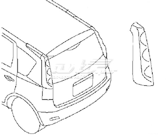 265549U00A Nissan lanterna traseira direita