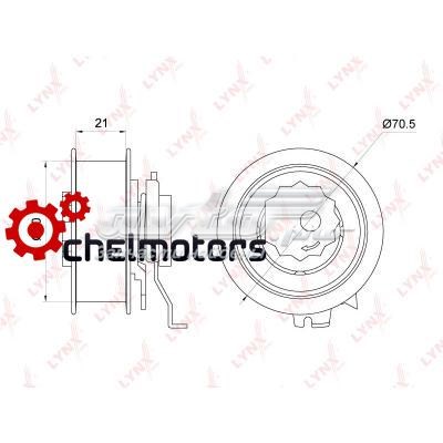 PB1262 Lynxauto rolo de reguladora de tensão da correia do mecanismo de distribuição de gás