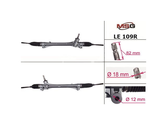 Реечный рулевой механизм MSG Rebuilding LE109R цена, от 134.07 USD