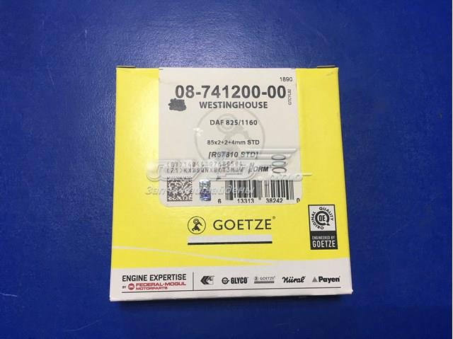 Кольца поршневые компрессора на 1 цилиндр, STD 0874120000 Goetze